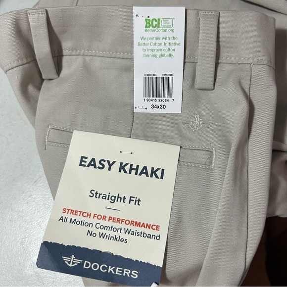 New dockers straight fit khakis 34x30 - Picture 3 of 4